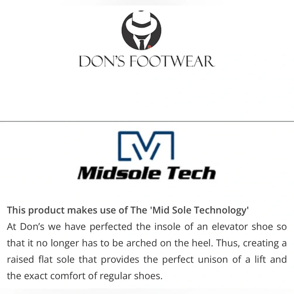🛍️SALE🛍️ DON's Footwear Men's Handmade Elevator 100% Leather Boots